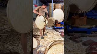 Bamboo tray making process [upl. by Irpac]