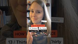 quotTHIRTEENquot vs quotTHIRTYquot 13 vs 30 HOW TO PRONOUNCE IN ENGLISH comment prononcer como pronunciar [upl. by Aikmat173]