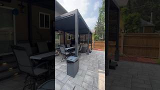 The Hanso Pergola This aluminum pergola looks looks amazing on this patio backyarddesign patio [upl. by Yenreit192]