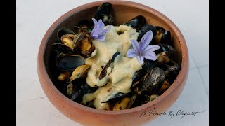 Moules à la plancha gros plan Nantais et crème au vadouvan [upl. by Zoldi]