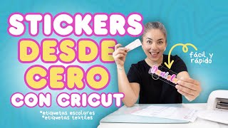 ETIQUETAS ESCOLARES CON CRICUT [upl. by Haral]