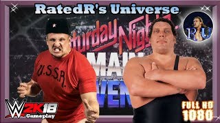 Gameplay WWE 2K18  Nikolai Volkoff vs Andre The Giant [upl. by Myk204]