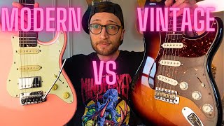 Nick Johnston Traditional Schecter Vs Fender Stratocaster [upl. by Irehj]