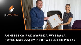 Agnieszka Radwańska wybrała fotel masujący ProWellness PW770 [upl. by Uri]