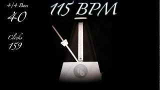 115 BPM Metronome [upl. by Netsrik]