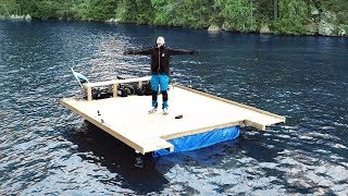 Ultimate 15m² BIG Raft Build [upl. by Mara128]