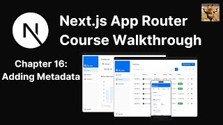 Nextjs App Router Course Walkthrough  Chapter 16 Adding Metadata [upl. by Aihtibat863]