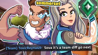 Shutting up TOXIC Reyna with my Valorant duo ft Sommerset [upl. by Drawoh]