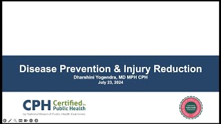 CPH Exam Review  Disease Prevention and Injury Reduction [upl. by Ycniuqal603]