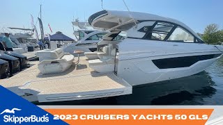 NEW 2023 Cruisers Yachts 50 GLS Yacht Tour SkipperBuds [upl. by Ramu]