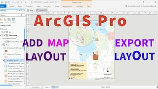 ArcGIS Pro for Beginners  Add Map Layout and Export gis [upl. by Adieren955]