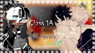 The pro heros and Class 1A React to V Dekubaku  ✨Jealous kirishima✨✨ Jealous Todoroki✨ [upl. by Triny]