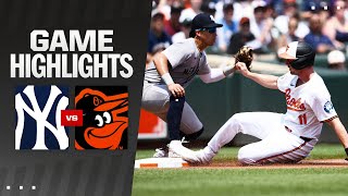 Yankees vs Orioles Game Highlights 71424  MLB Highlights [upl. by Ereynihc]