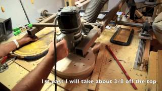 Building a Les Paul Guitar body Luthier building process 59 copy [upl. by Lowney]