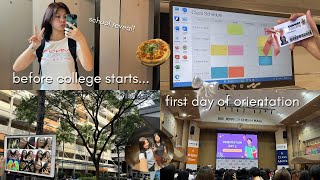 before college  orientation day vlog 📚✏️📓 school reveal [upl. by Eilahs]