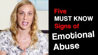 5 MUST KNOW SIGNS of EMOTIONAL ABUSE [upl. by Ronica]