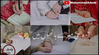 Fir Muqaddar Mera Lailalah Ho Gaya  Naat   Whatsapp Status  MuhammadAdeeb Naat [upl. by Wakeen]