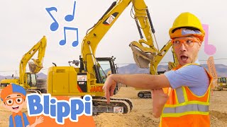 Im an Excavator  Brand New BLIPPI Excavator Song  Fun Educational Songs For Kids [upl. by Terrijo]