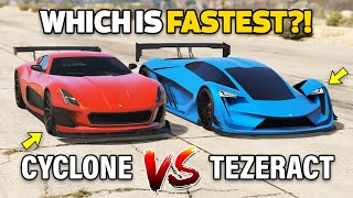 GTA 5 ONLINE  TEZERACT VS CYCLONE WHICH IS FASTEST [upl. by Mervin643]