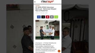 PT RPN PPKS Salurkan Bantuan Renovasi Masjid Nurul Muslimin [upl. by Yule]