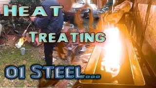 Knife Making  How to heat treat O1 steel [upl. by Nie121]