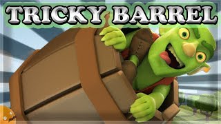 How to Use amp Counter Tricky Barrel  Clash Royale 🍊 [upl. by Noemad]