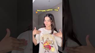 Bottoms kharide UNDER ₹300😍😳 WORTH IT OR NOT🧡🤩 youtubeshorts shorts [upl. by Mulderig937]