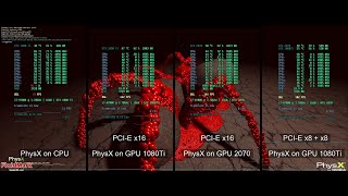 PhysX CPU vs GPU vs GPU PhysX [upl. by Alyahsal]