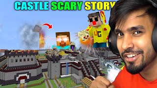 Herobrine Attack on Techno Gamerz Castle 👿 Minecraft gameplay in hindi [upl. by Eniffit387]