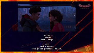 SpiderMan Across the SpiderVerse  Screenplay  Miles and Rio Promise [upl. by Atteynot939]