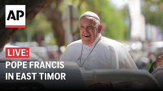 LIVE Pope Francis at the presidential palace in East Timor [upl. by Aihtyc424]