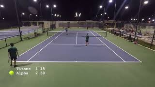 40 div  Nissan Titans vs Alpha Mavericks 10012024  Guam tennis [upl. by Nylatsirk3]