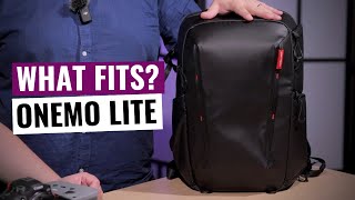 PGYTECH OneMo Lite What fits in the backpack [upl. by Jarred]