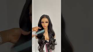 24inch Natural Color Glueless Body Wave HD Lace 5x5 Closure Human Hair Wig [upl. by Meekah369]