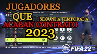 Los MEJORES JUGADORES que ACABAN CONTRATO 2023 en MODO CARRERA fifa 22 16 120 JUGADORES [upl. by Otilrac269]