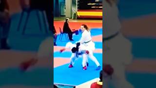 Amazing ushiro ura mawashi gerikumite karate ippon [upl. by Stafford]