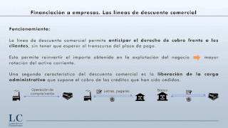 Financiación a empresas Líneas de descuento comercial [upl. by Gresham]