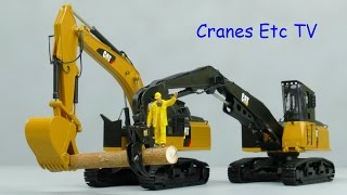 Tonkin Caterpillar 568 Forestry Machines by Cranes Etc TV [upl. by Ellemaj]