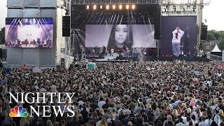 50000 Turn Out In Manchester For Ariana Grande Benefit Concert  NBC Nightly News [upl. by Ardnot]