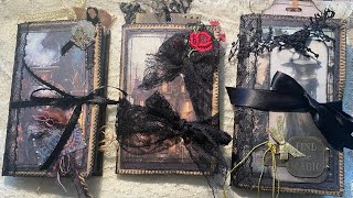 ❤️‍🔥SOLD❤️‍🔥 Three Spooky Halloween Brown Bag Journals [upl. by Levitus61]