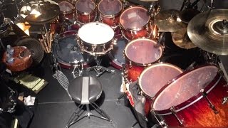 Todd Suchermans Styx tour drum set 2015 [upl. by Anwahsal]