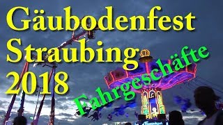 Gäubodenvolksfest Straubing 2018 Fahrgeschäfte amp Impressionen [upl. by Ecnerol]