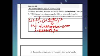 Future Value of Annuity Exercise 32 A amp B [upl. by Latrina]