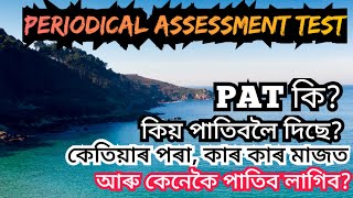 Periodical Assessment Test কি কিয় কেনেকৈ কোনে আৰু কেতিয়া পাতিব লাগিব [upl. by Rhoda]