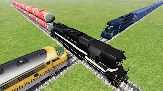 Realistic Train Crashes 40  BeamngDrive [upl. by Suoicerp4]