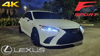 2022 Lexus ES 350 F Sport  POV Night Drive 4K Binaural Audio 10 Speaker Pioneer Sound System [upl. by Sonnnie695]