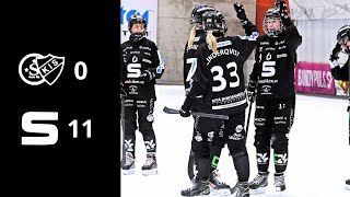 Highlights Elitserien Dam  KS Bandy  Sandvikens AIK [upl. by Atinomar]