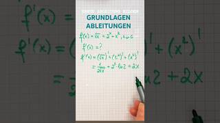 ERSTE ABLEITUNG BILDEN maths youtubeshorts [upl. by Leifeste]