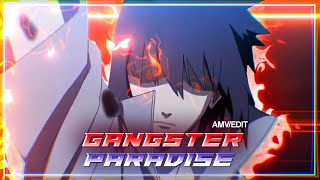 「GANGSTAS PARADISE」 Sasuke Badass Edit EditAMV4K [upl. by Marozik229]