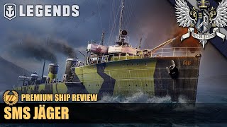 WoWS Legends  Jager  Premium Ship Review [upl. by Sutherlan]